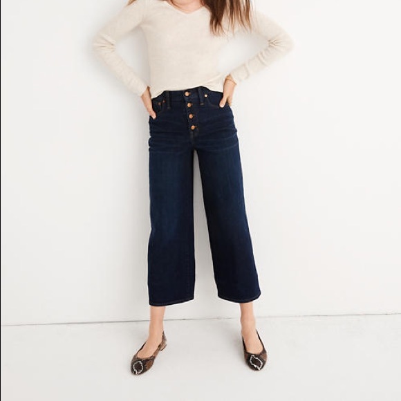 Madewell Denim - Madewell 🌙 Wide-Leg Crop Jeans 🌙 28